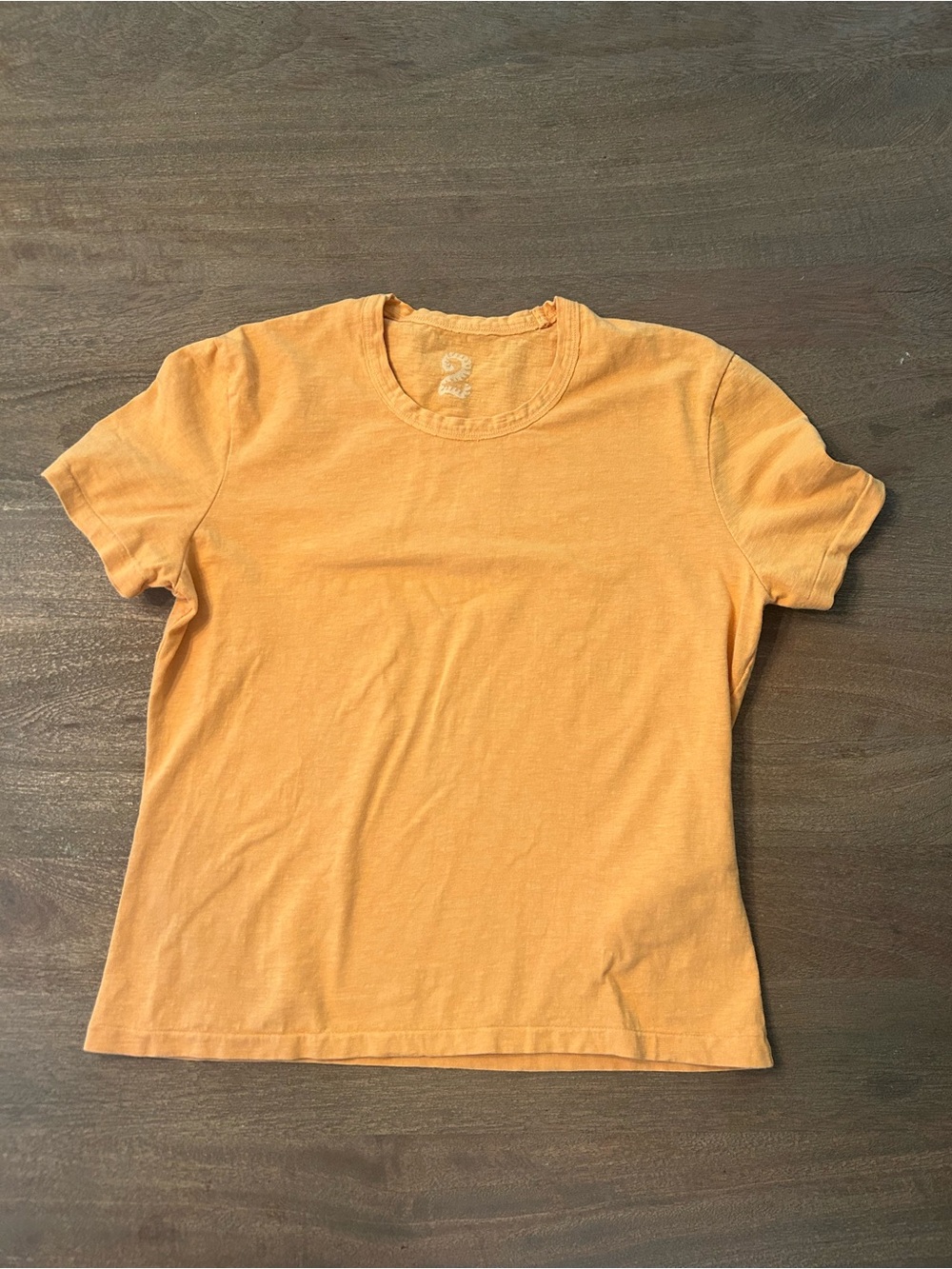 45Rpm 45 rpm Women’s Short Sleeve Crewneck girl cut shirt in tangerine